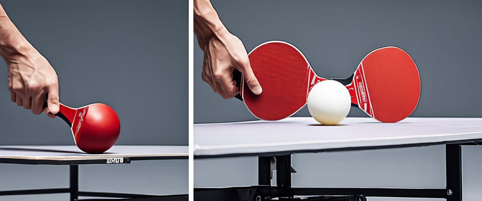 Setting up portable table tennis set