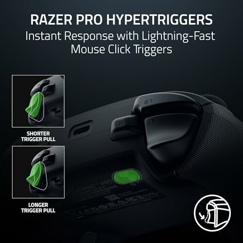 Razer Pro Hypertriggers with lightning-fast mouse click triggers.